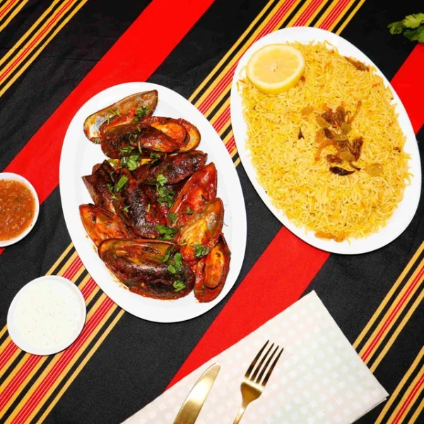 A Grilled Seafood Mussels